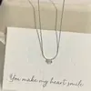 Burbuja Clásica~Collar de Hueso de Serpiente Chapado en Oro de 18K Plata de Ley S925 con Colgante de Zirconia Estilo Normcore Lujo Accesible Cadena para Clavícula de Mujer