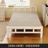 Cama de Solteiro Dobrável para Uso Doméstico, Cama Pequena para Soneca, Cama Simples para Adulto para Moradia de Aluguel, Cama de Casal Portátil com Estrutura de Ferro Resistente