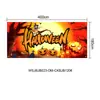 Tecido de Fundo Personalizado para Halloween Transfronteiriço Cortina de Porta Bandeira de Jardim Faixa Casal Dia dos Mortos Suprimentos para Festa em Bar Bandeira