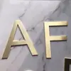 Molino de agua de latón puro piso de cemento flor de piso incrustada creativa artística retro decorativa letras y números de cobre puro