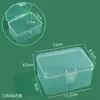 Caja Vacía Transparente de PP con Tapa Caja de Plástico Caja para Exhibición de Muestras Caja para Ferretería Joyería Herramientas Pequeñas Caja para Tornillos y Piezas