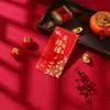 Sobres Rojos Esmerilados de Alta Gama con Impresión a Color Personalizada, Título de Aleación Centenaria, Sobres Rojos Estampados en Oro, Paquetes Rojos Universales al por Mayor