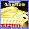 Led tira luz doméstica 5730 brilhante fileira dupla alta tensão led tira luz atacado interior exterior 2835 luz monocromática impermeável