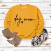 Amazon Suéter Sencillo Cuello Redondo Manga Larga Estampado Mamá de Perro Holgado Sudadera de Deseo Cuello Redondo
