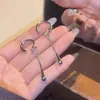 Pendientes de Clip para Oreja Minimalistas con Colgante de Gota de Agua Versátiles de Alta Gama Pendientes Simples de Personalidad