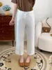 Jeans Blancos Rectos para Mujer en Verano Nuevos Talla Grande mm Gorditas Figura de Pera Cintura Alta Sueltos Efecto Adelgazante Pantalones de Pierna Ancha
