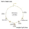 Acero Inoxidable Corte Cuadrado Borde de Pan Piedra de Vidrio Colgante Pendientes Collar Pulsera Set de Joyería Chapado en Oro de 18K