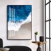 Pintura Colgante de Paisaje Escandinavo Entrada de Hotel Apartamento Pintura Decorativa Vista al Mar Sala de Estar Fondo de Sofá Pintura Mural de Baño