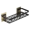 Estante de Almacenamiento para Baño sin Taladro Aluminio Espacial Estante de Almacenamiento para Baño Esquina Esquina Esquina Funda Tipo Ventosa Trípode