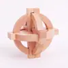 Madera de Haya 4.5cm Cerradura Kongming Luban Juego Completo Regalo Educativo Infantil Juguete de Madera con Ensamblaje Machihembrado Detalles en Empaque de Plástico