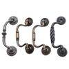 En Stock Tirador de Aleación de Zinc Transfronterizo con Doble Agujero para Herrajes de Muebles, Puerta de Cajón y Gabinete, Tirador de Puerta de Gabinete Antiguo Estilo Americano