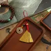 Festival del Bote del Dragón Escoba Dorada Cuerda de Cinco Colores Colgante Mini Escoba Adorno para Dormir junto a la Cuna Llavero de Escoba Venta al por Mayor