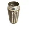Conexão flexível de tubo de escape em aço inoxidável, fole de escape automotivo, mangueira flexível trançada absorvente de choque e redutora de ruído