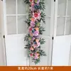 Nova Fileira Longa de Flores Pendentes Estilo Ins Floricultura Decoração de Parede de Fundo de Tela de Flores de Mesa Flor de Seda