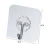 Gancho Transparente Sin Rastro, Gancho Adhesivo para Pared, Gancho Impermeable, Gancho Adhesivo Nano para Cocina, Sin Clavos, Gancho Sin Perforaciones, Gancho para Abrigos
