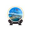 Impresión fotográfica y gráfica de cerámica de Jingdezhen, placa conmemorativa de 10 pulgadas, personalización, colección de personal de construcción de unidades escolares
