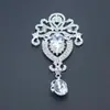 Broche grande moda corona cristal corsage suministro directo de fábrica accesorios para ropa colgante para ropa broche de cristal