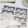 Montura de gafas TR90, sencilla, cómoda, antiluz azul, ultraligera, plana, con montura para miopía, tono vibrante, atractiva y moderna. 8571