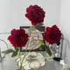 Simulación Boda China Nueva Arreglo de Boda Arreglo Rojo Fondo Rojo Material de Flores Banquete de Bodas de Nicho Arte Floral de Simulación