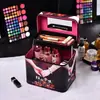 Bolsa de Cosméticos Bolsa de Almacenamiento, Caja de Almacenamiento de Cosméticos de Cáscara Dura de Gran Capacidad, Maleta de Viaje, Brocha de Maquillaje, Portátil e Impermeable