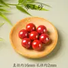 Cuentas sueltas de cinabrio mineral crudo natural, arena dorada púrpura, arena imperial, cuentas redondas de alto contenido, cuenta individual para pulsera DIY para el año zodiacal