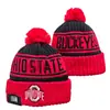 2026 Nuevo Gorro de Lana Tejido para Deportes Universitarios de la NCAA Transfronterizos Gorro de Punto Cálido para Exteriores que Protege los Oídos