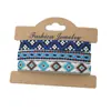 Set de 3 Piezas Venta Caliente Transfronteriza Cuerda de Mano Étnica Bohemia Retro Pulsera Tejida Colorida de Nepal Joyería