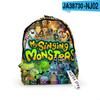 Mochila 3D Amazon meus monstros cantores Mochila Monster Concert para homens e mulheres mochila escolar