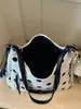 Bolsa Grande de Estilo Coreano Shuai Mi Home para Mujer, Bolso de Hombro, Nuevo Bolso de Lona con Lunares 2026, Bolso Tote de Hombro Cruzado