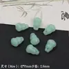Imitación de Vidrio Color Ágata Verde Aventurina Vidrio con Agujero para Joyería Calabaza Cuentas Sueltas Accesorios para Pulsera Collar Colgante DIY Venta al por Mayor