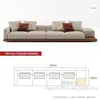Sofá de nogal estilo japonés wabi-sabi con chaise longue para villas grandes, sofá de esquina de madera maciza creativo para sala de estar con tapicería de tela tecnológica