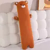 Sensación refrescante de verano, seda de hielo transpirable, almohada larga para cama de dormitorio, almohada para dormir de lado para chicas, almohada para abrazar las piernas, extraíble y lavable