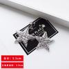 Clip para oreja de red, aretes de viento frío sin agujeros en las orejas para pequeñas estudiantes francesas, aretes Dongdaemun Xianqi Mori al por mayor