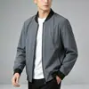 Chaqueta de Abrigo Doble Cara Física al por Mayor para Hombre Etiqueta de Corte Marino Temporada de Primavera y Otoño Cuello de Béisbol Elástica Chaqueta Casual Ropa para Hombre 1U369