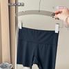 Pantalones de seguridad de seda de hielo de verano 2024, ropa interior dos en uno anti-luz, leggings de tres puntos de gran tamaño sin costuras para mujer que no se rizan