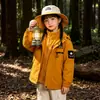 Chaqueta infantil, chaqueta tres en uno para niños para primavera y otoño, nueva y elegante cortavientos con capucha para niñas de otoño 2026