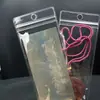 Saco Auto-selante de PVC Estendido com Furos Saco Retangular Transparente para Selar Saco para Selar Joias Colares Saco de Embalagem Antioxidação