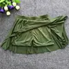 Falda de Cintura Alta Talla Grande para Mujer con Forro Antiexposición, Falda Solar de Verano 2026, Pantalones Falda Plisados para Ropa Exterior, Falda Abullonada