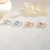 Pendientes de Gota de Agua Brillantes, Estilo Japonés y Coreano, con un Diseño Móvil, Nuevo Modelo de Primavera, Pendientes de Circonita de Gota de Lluvia Mini Brillantes para Mujer