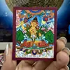 Promoção Quente Xizang Nepalesa Pintada à Mão Pura Thangka Oito Guardiões do Zodíaco Núcleo de Cartão 4*5