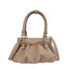 Bolso nube de gamuza con lazo estilo coreano de nicho para mujer, nuevo de moda verano 2026, bolso pequeño de hombro y cruzado para el día a día