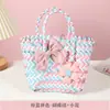 Bolsas de Palha Coloridas Populares, Lembrancinhas de Casamento, Brindes para Eventos Corporativos, Sacolas de Presente para Feriados, Cestas de Higiene Pessoal, Cestas Pequenas para Legumes