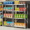 Prateleira de supermercado, loja pequena, loja de conveniência, estante de chão, expositor de vários níveis multiuso para lanches, bebidas e artigos diversos
