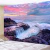 Tapiz de Impresión de Paisaje Transfronterizo Tapiz para Sala de Estar Tela de Fondo para Fotos en Vivo de Celebridades de Internet Tela Colgante de Cabecera para Dormitorio de Estudiantes