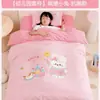 Colcha de Algodão Lavável para Jardim de Infância Conjunto de Três Peças Puro Algodão Antibacteriano Roupa de Cama de Soja Conjunto de Seis Peças Para Meninas Hora da Soneca do Bebê