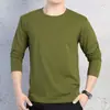 Camiseta de Manga Larga para Hombre de Primavera y Otoño Pulóver Juvenil Holgada Camisa Base Talla Grande Ropa de Hombre Estudiante Adolescente Ropa de Otoño Superior