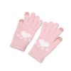 Guantes de garra de gato con pantalla táctil de fábrica, cálidos y fríos, para mujer, otoño e invierno, con forro de terciopelo, guantes de lana de punto acolchados