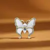 Broche de Mariposa de Cristal Versátil de Lujo Ligero de Nicho Más Vendido Transfronterizo para Mujeres, Pin Único de Gama Alta, Broche de Alta Calidad al por Mayor