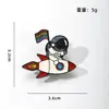 Nuevo broche de metal lindo de dibujos animados de comercio exterior, pin de insignia de aleación personalizado de moda ins japonesa para mujer