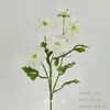 Flores Artificiais Brancas para Decoração de Casamento, Flores de Seda, Ornamentos de Flores Artificiais, Arte Floral Seca, Materiais de Rosa, Arranjo de Flores para Corredor, Arranjo de Parede e Chão